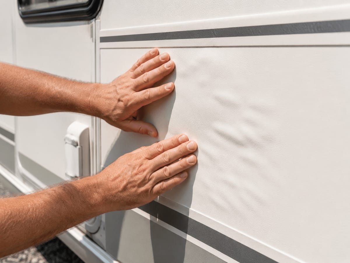 Caravan delamination inspection